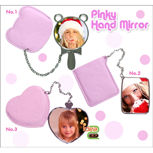 [mirror-01] กระจกถือ Pinky Hand Mirror