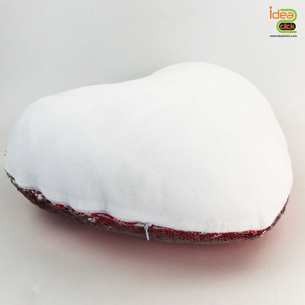 หมอนเลื่อมทรงหัวใจ PILLOW COVERS พิมพ์ภาพได้