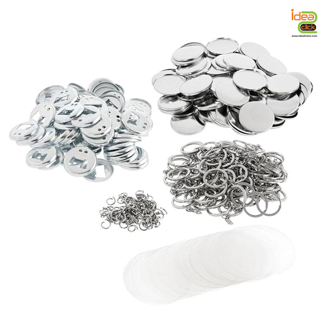 พวงกุญแจที่เปิดขวดทรงกลม หลังโลหะ ขนาด 44 mm.