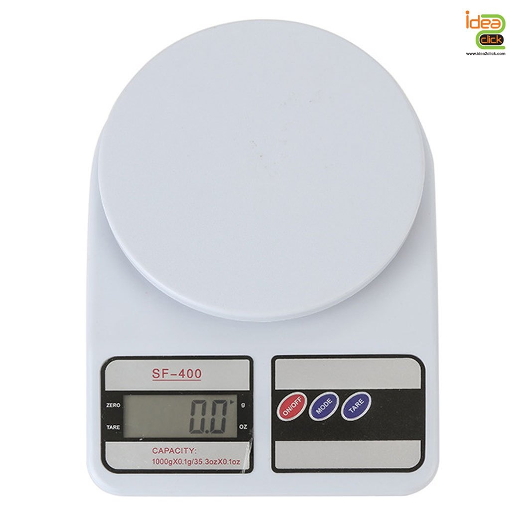 เครื่องชั่งดิจิตอล สีขาว