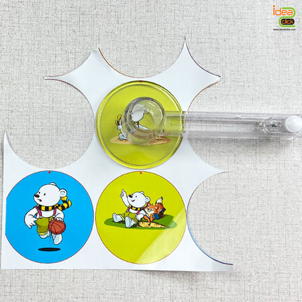 วงเวียนที่ตัดกระดาษทรงกลม สำหรับเครื่องทำเข็มกลัด