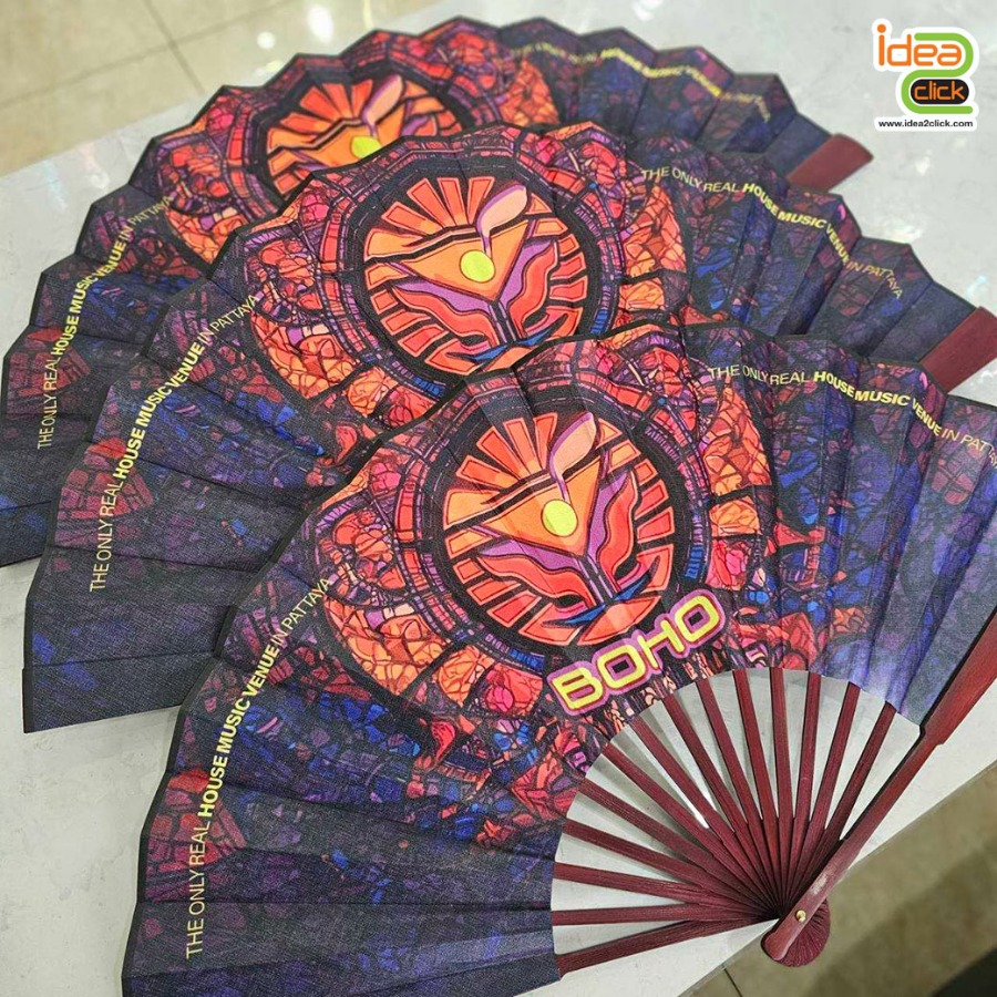 พัดจีน พิมพ์ภาพได้