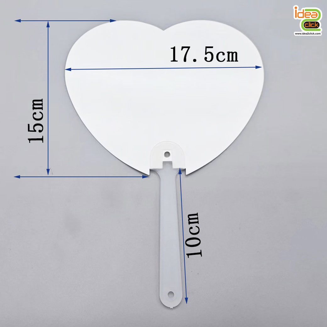 พัด PVC สำหรับพิมพ์ Sublimation ได้ 2 ด้าน พิมพ์ภาพได้สวยงาม คมชัด