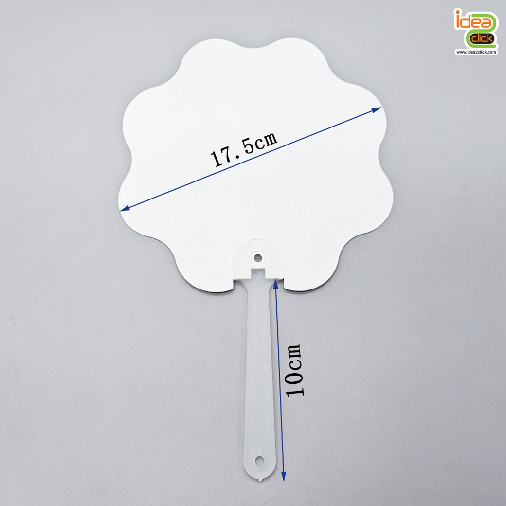 พัด PVC สำหรับพิมพ์ Sublimation ได้ 2 ด้าน พิมพ์ภาพได้สวยงาม คมชัด